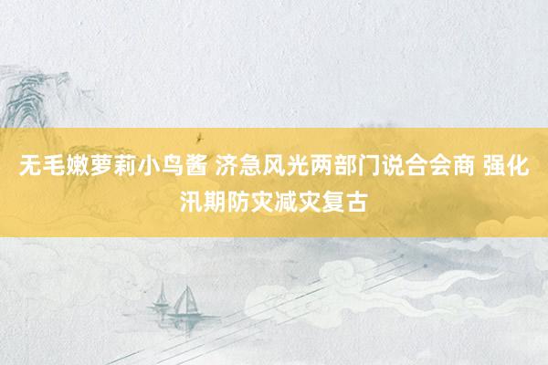 无毛嫩萝莉小鸟酱 济急风光两部门说合会商 强化汛期防灾减灾复古